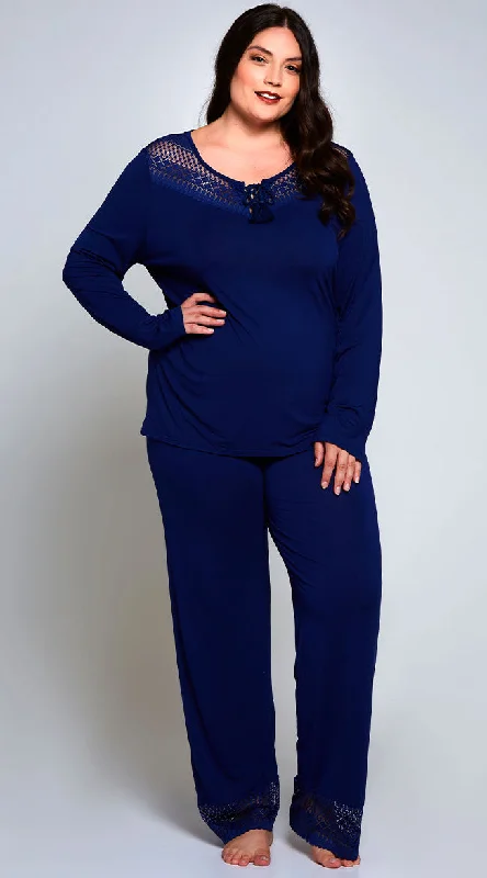 Plus Size Emily Long Sleeve Pajama Set