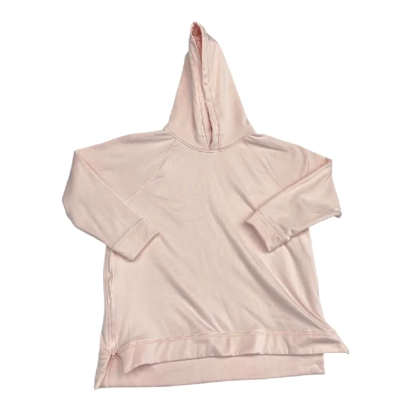 Athletic Sweatshirt Hoodie By Mono B In Pink, Size:L