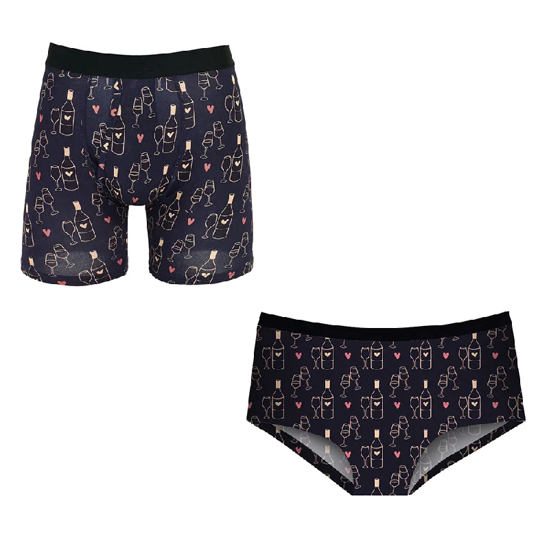 Matching Pairs Cheeky/Boxer - Merlot