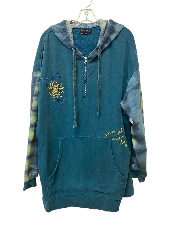 Sweatshirt Hoodie By Urban Outfitters In Blue, Size: Xl